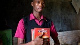 student with textbooks