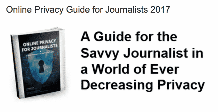 Privacy guide for journalists