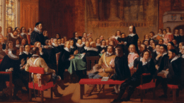A meeting of the Westminster Assembly on 21 February 1644. Wikimedia Commons